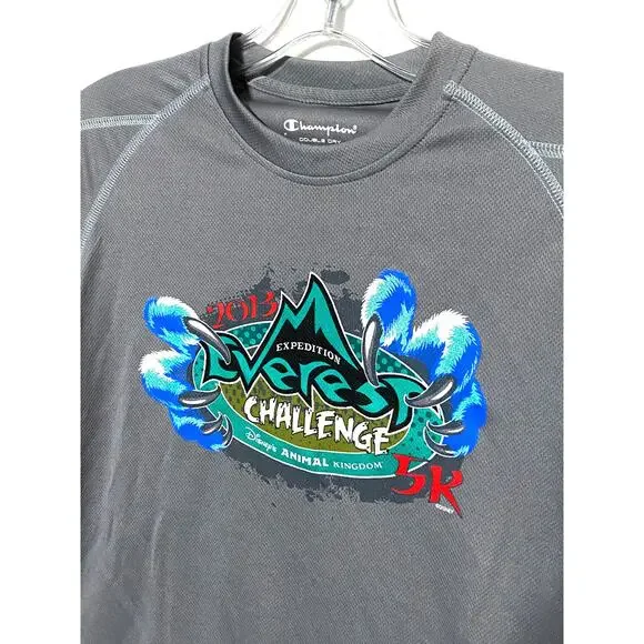 Run Disney Animal Kingdom 2013 Expedition Everest Challenge 5K Gray Shirt Men XS - Picture 3 of 8